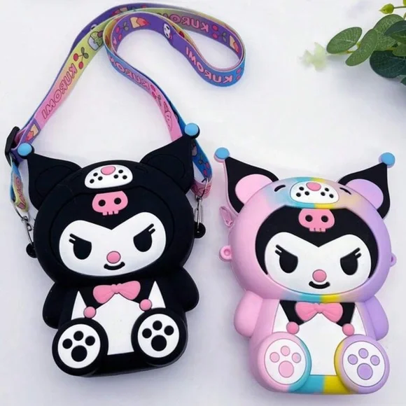 •Sweet But Savage• Kuromi Silicone Crossbody Bag - Picture 5 of 7